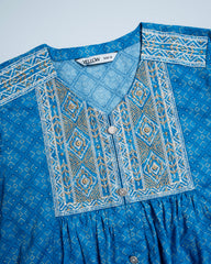 Junior Girls' Embroidered Ethnic Kurti (10-14 Years)
