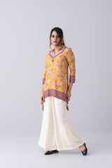 AOP Printed Floral  Viscose Fashion Top - Mystika