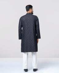 Regular Fit Embroidered Semi-Formal Panjabi