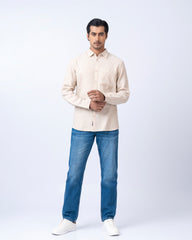 Regular Fit Solid Casual Shirt