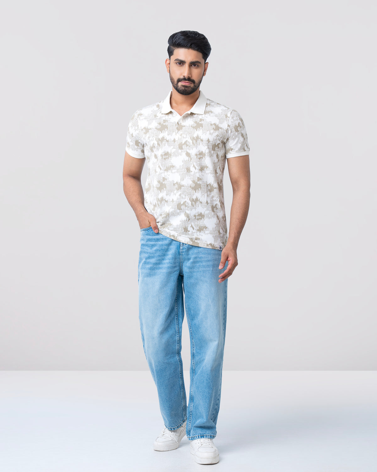 Regular Fit Printed Polo Shirt