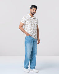 Regular Fit Printed Polo Shirt