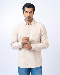 Regular Fit Solid Casual Shirt