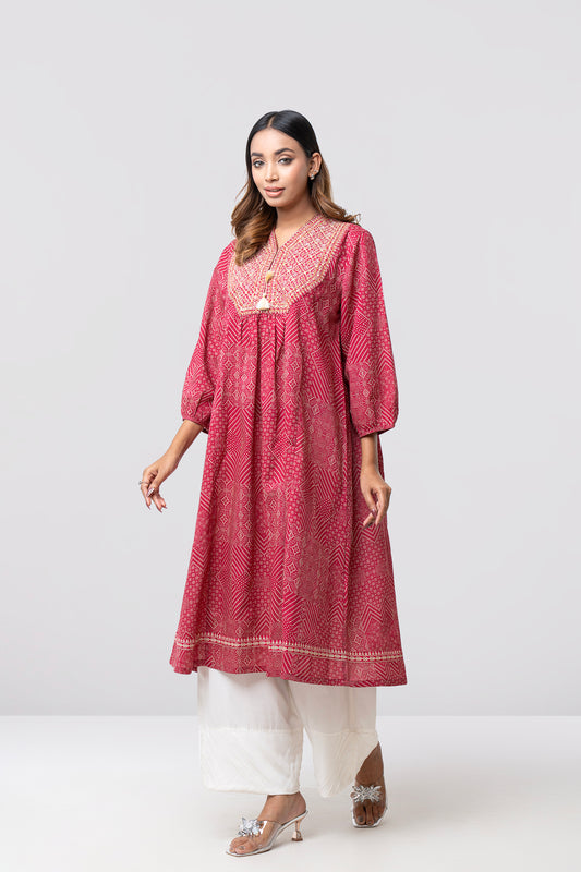 Smart Fit Embroidered Ethnic Kurta