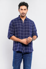 Regular Fit Checkered Casual Cotton Shirt