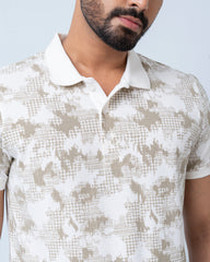 Regular Fit Printed Polo Shirt