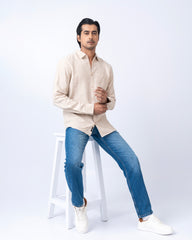 Regular Fit Solid Casual Shirt