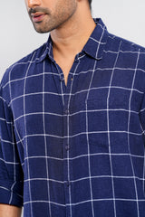 Regular Fit Checkered Casual Cotton Shirt
