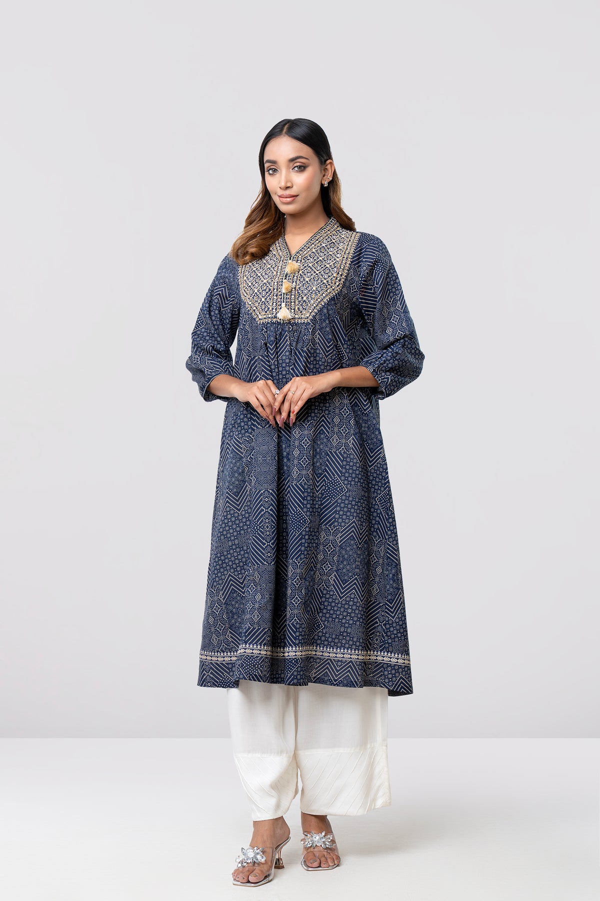Smart Fit Embroidered Ethnic Kurta