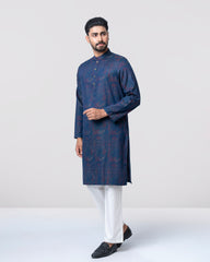 Regular Fit Embroidered Semi-Formal Panjabi