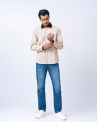 Regular Fit Solid Casual Shirt