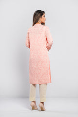 Rotary Printed and Embroidered Ethnic Kurti - One Piece