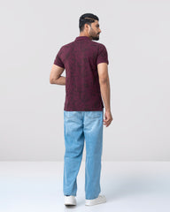 Regular Fit Printed Polo Shirt