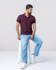 Regular Fit Printed Polo Shirt