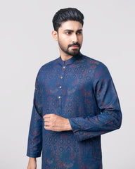 Regular Fit Embroidered Semi-Formal Panjabi
