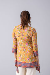 AOP Printed Floral  Viscose Fashion Top - Mystika