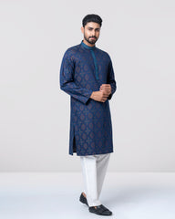 Regular Fit Embroidered Semi-Formal Panjabi