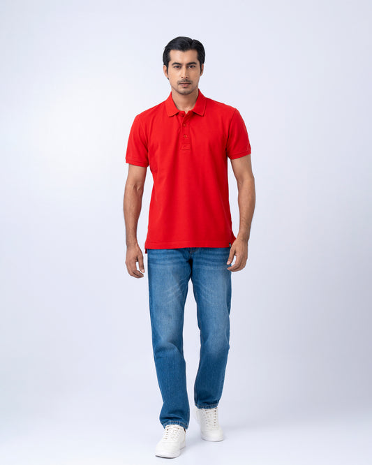Regular Fit Solid Polo Shirt
