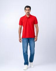 Regular Fit Solid Polo Shirt