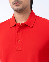 Regular Fit Solid Polo Shirt