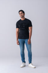 Regular Fit Emboss Printed T-shirt