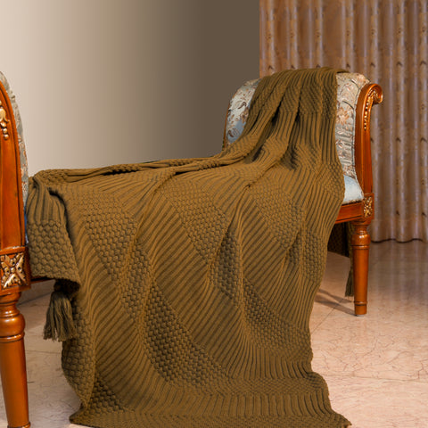 Home Sofa Throws - Olive
