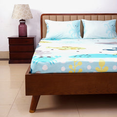 Kids Bedsheet-Ocean Blue(King Size)