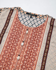 Smart Fit Embroidered Viscose Ethnic Kurta