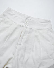 Straight Fit Wide- Leg Twill pant