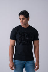 Regular Fit Emboss Printed T-shirt