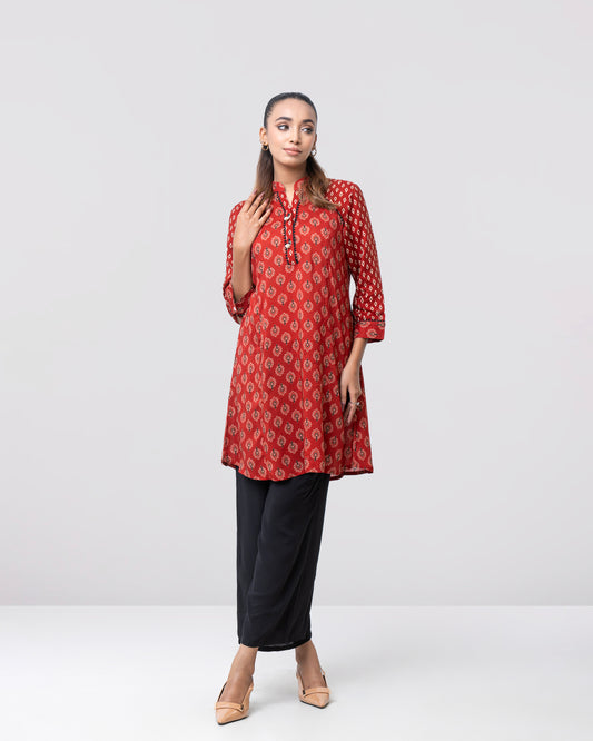 Smart Fit Printed Viscose Ethnic Kurti
