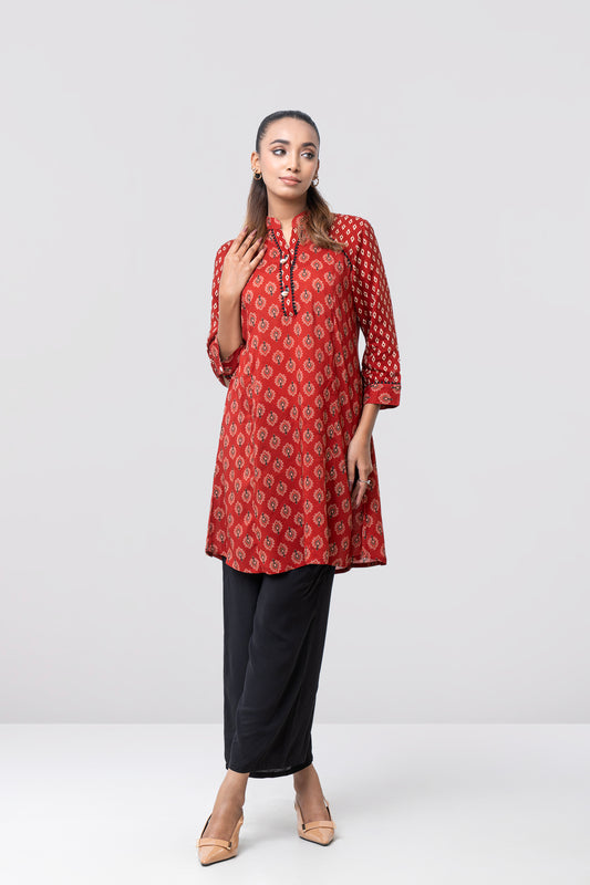 Smart Fit Printed Viscose Ethnic Kurti