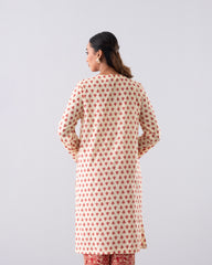 Relaxed Fit Printed Three-Piece Lawn