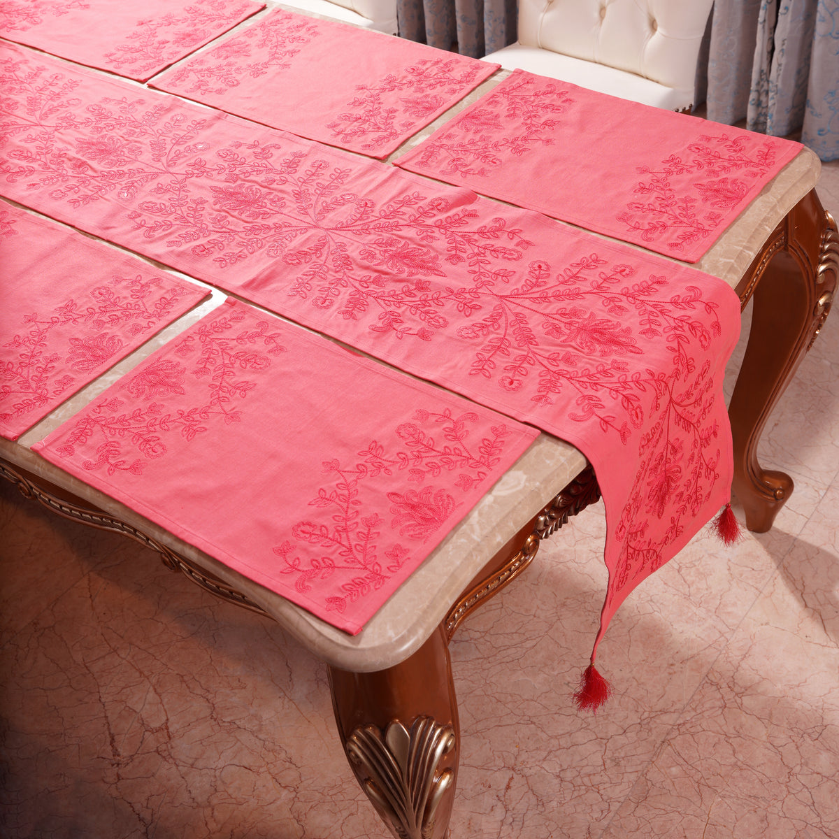 Table Runner - Shell Pink (14x45 Inch)