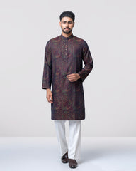 Regular Fit Embroidered Semi-Formal Panjabi
