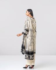 Smart Fit Embroidered Three-Piece Lawn with Silk Dupatta