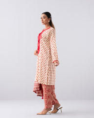 Relaxed Fit Printed Three-Piece Lawn