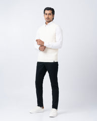 Regular Fit Solid Sweater Vest