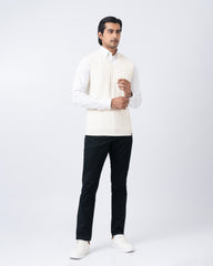 Regular Fit Solid Sweater Vest