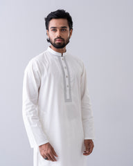 Regular Fit Embroidered Semi-Formal Panjabi