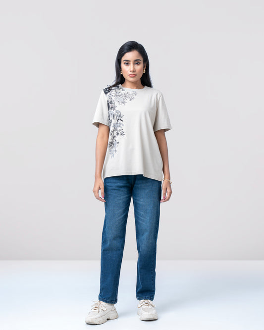 Women’s Regular Fit Pigment Print T-Shirt