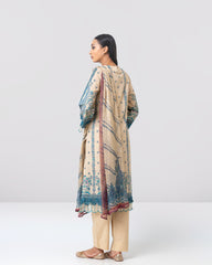 Smart-Fit Embroidered Three-Piece Lawn with Chiffon Dupatta