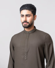 Regular Fit Embroidered Semi-Formal Panjabi