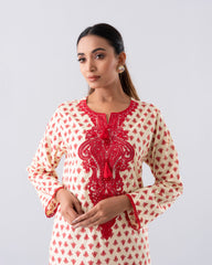 Relaxed Fit Printed Three-Piece Lawn