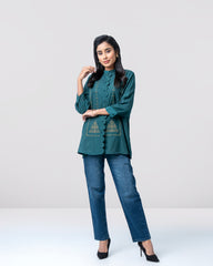 Relaxed Fit Embroidered Fashion Top