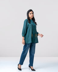 Relaxed Fit Embroidered Fashion Top