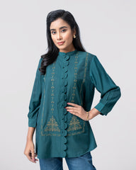 Relaxed Fit Embroidered Fashion Top