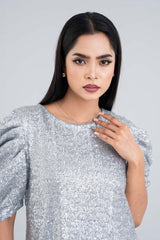 Sequin-Embroidered Fashion Top - Bling