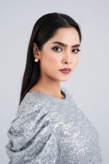Sequin-Embroidered Fashion Top - Bling