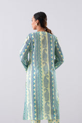 Relaxed Fit Printed Three-Piece Lawn with Cotton Dupatta